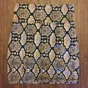 Charlotte Russe Tortoise Shell Mini Skirt